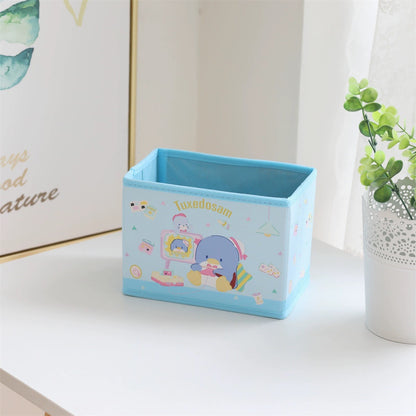 Japanese Cartoon Bedroom Storage Box | Hello Kitty My Melody Kuromi Little Twin Stars Cinnamoroll Pompompurin Pochacco Keroppi Hangyodon Tuxedosam - Bedroom Girl Gift