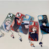 Japanese Anime Jujutsu Kaisen Phone Case with Strap | Satoru Yuji Megumi Nanami Kugisaki Nobara - iPhone Case PLUS SE2 XS XR X 11 12 13 14 15 16 16e 17 17e Pro Promax 12mini 13mini
