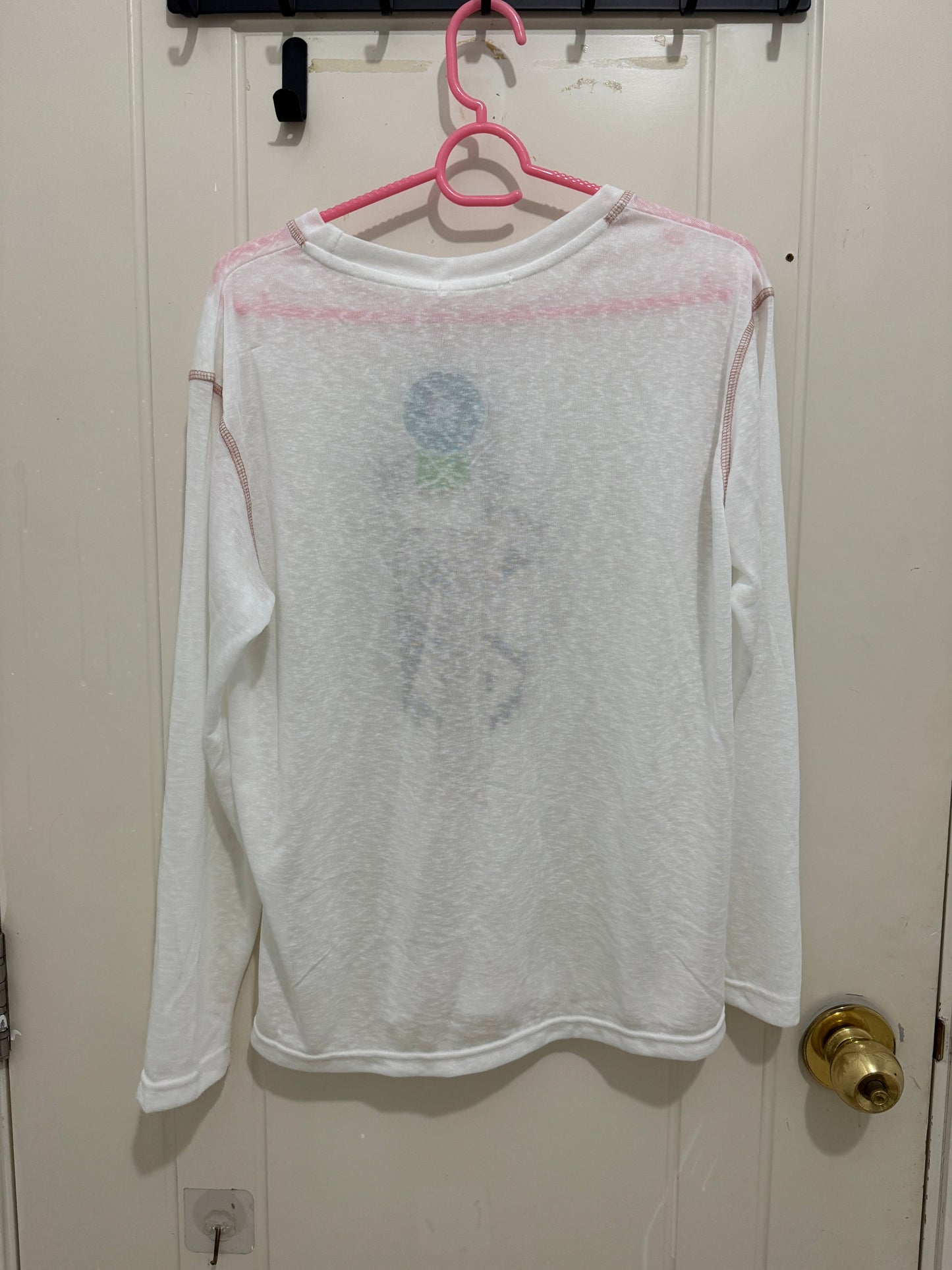 Korean Fashion Artists Style Long-sleeved Sun Protection T-Shirt Series | Little Girl Yuk with Kitty Hat and Star Bubble - Kawaii Fashion Items