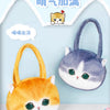 Japan Artist Mofusand Cat Neko Big Plush Bag | Orange Cat Blue Cat - Mascot Plush Shoulder Bag