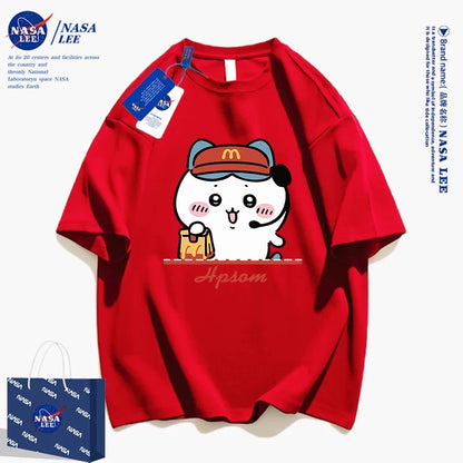 Japanese Cartoon ChiiKawa Casual Style T-Shirt Series | Chiikawa Waiter - Kawaii Fashion Items