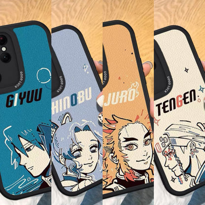 Japanese Anime Kimetsu no Yaiba Demon Slayer Hand Drawing Style | Giyuu Shinobu Kyoujurou Tengen - Phone Case Samsung Galaxy S25 S24 S23 S22 S21 Plus Ultra