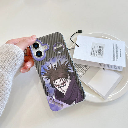 Japanese Anime Jujutsu Kaisen Laser Case Dark Background Version | Yuji Yuta Megumi Choso - iPhone Case PLUS SE2 11 12 13 14 15 16 16e 17 17e Pro Promax 12mini 13mini