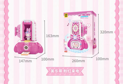 Top Toy x Sanrio Pastel Dream Home | My Melody Pink Calling Phone - Building Blocks Toy Collections