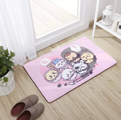 Japanese Cartoon ChiiKawa Soft Floor Mat | Magic Girl Angel Devil ChiiKawa Hachiware Usagi - Kawaii Room Decoration items Cute Things