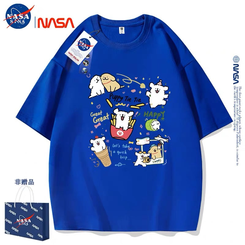 Cute Cartoon Doggie Maltese Puppy Style T-Shirt Series | Happy Puppy Tie Tie Part1 - Kawaii Fashion Items for Child & Adult