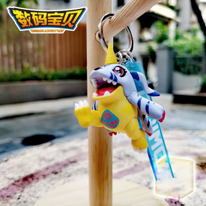 Digimon Adventure Digital Monster Keychain I Agumon Gabumon Gomamon Patamon Tailmon - Figures Toy Collections Bag Charm KawaiiGiftLand
