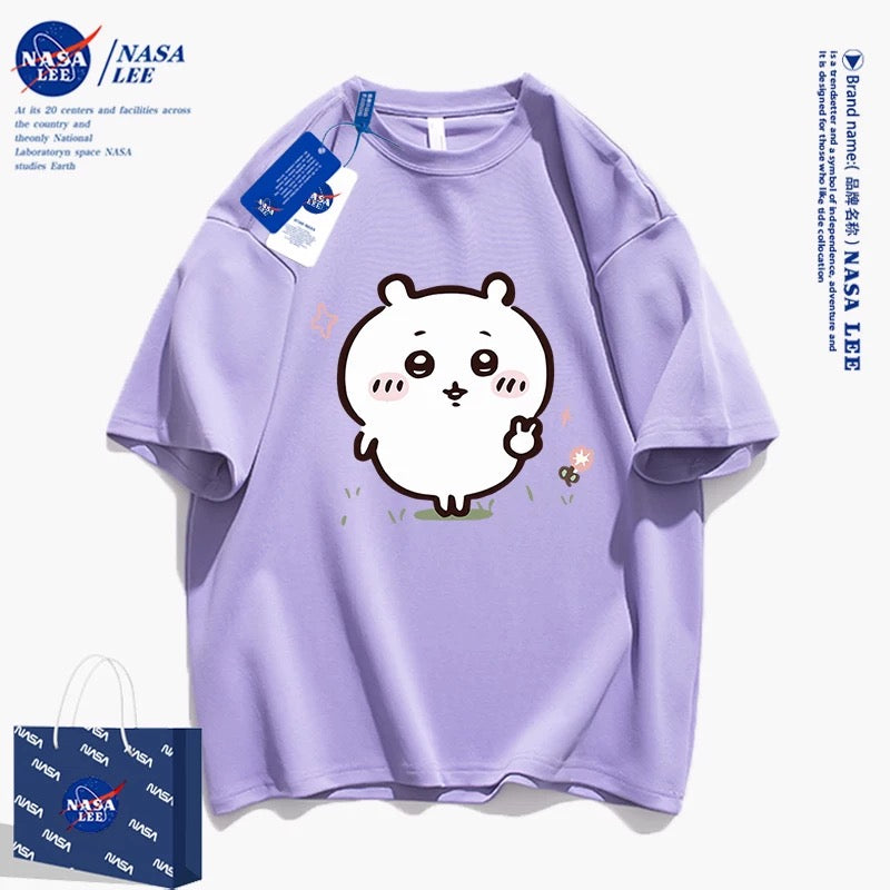 Japanese Cartoon ChiiKawa Casual Style T-Shirt Series | Chiikawa Yeah - Kawaii Fashion Items