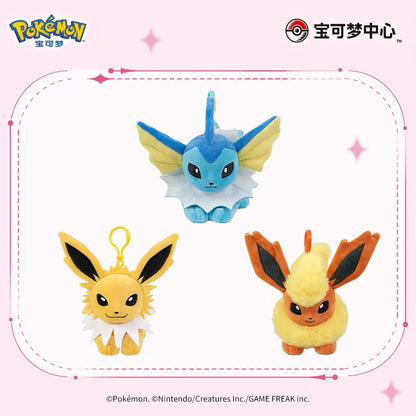 Japan Cartoon Pokemon Eevee Evolution Series Laying Plush Keychain | Eevee Vaporeon Jolteon Flareon Espeon Umbreon Leafeon Glaceon Sylveon - Evolve Anime Collectable Kawaii Item