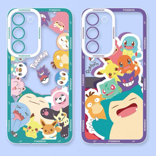 Japan Cartoon Pokemon Be with you Version | All Around you & Smile to you - Phone Case Samsung Galaxy S26 S25 S24 S23 S22 S21 FE Ultra Edge21 FE Ultra Edge