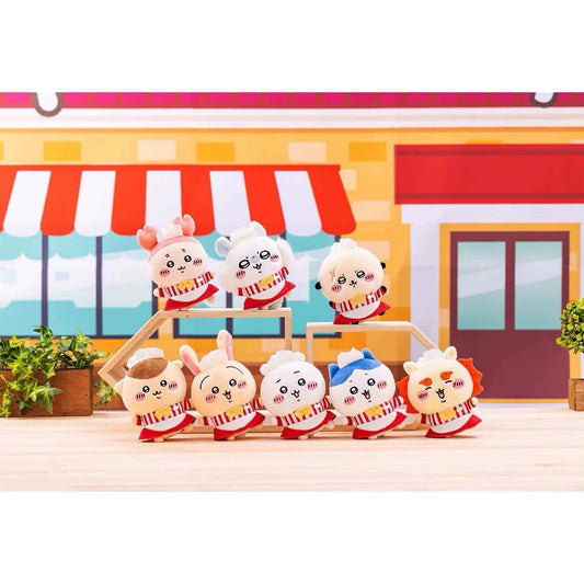 Japan ChiiKawa Restaurant Serise | ChiiKawa Hachiware Usagi Momonga Kurimanju Rakko Shisa - Mini Plush Doll 10cm Keychain