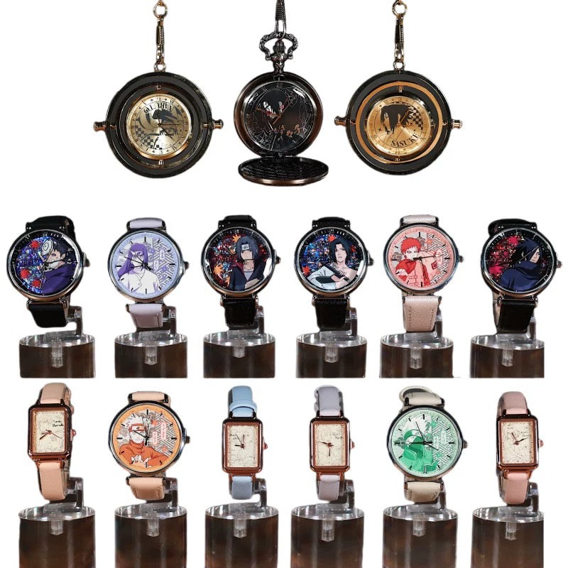 Eaki X Naruto Ninja Part 2 Watch Accessories Series | Naruto Shippuuden Naruto Sasuke Sakura Kakashi Gaara Neji Hinata Itachi Uchiha Madara Obito - Watch Collectable Toys Mystery Blind Box