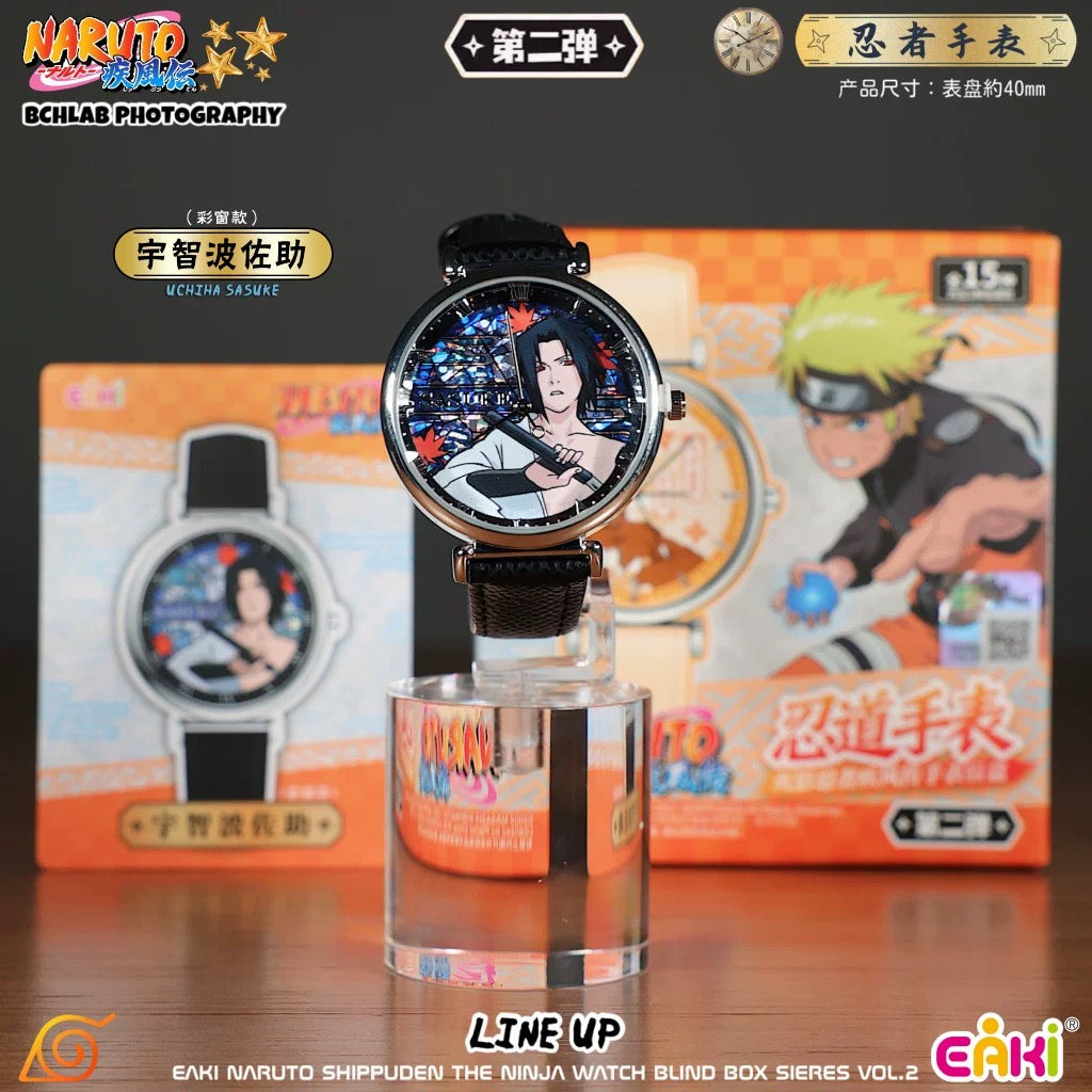 Eaki X Naruto Ninja Part 2 Watch Accessories Series | Naruto Shippuuden Naruto Sasuke Sakura Kakashi Gaara Neji Hinata Itachi Uchiha Madara Obito - Watch Collectable Toys Mystery Blind Box