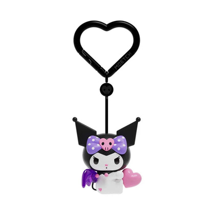 Sanrio Characters My Melody Kuromi Cupid Series Keychain | Wings Can Move - Kawaii Decoration Collectable Toys Toy Collection