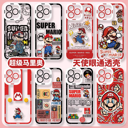 Game Character Super Mario | 8 Styles - iPhone Case PLUS SE2 XS XR X 11 12 13 14 15 16 16e 17 17e Pro Promax 12mini 13mini