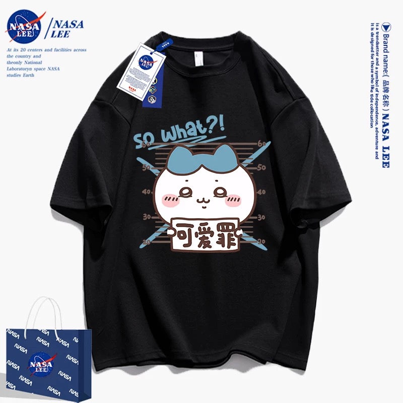 Japanese Cartoon ChiiKawa Casual Style T-Shirt Series | Hachiware Cute Crime - Kawaii Fashion Items