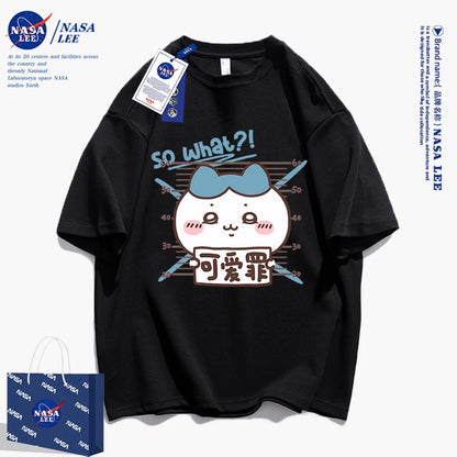 Japanese Cartoon ChiiKawa Casual Style T-Shirt Series | Hachiware Cute Crime - Kawaii Fashion Items