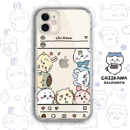 Japanese Cartoon Chiikawa Clean Case | Happy Fun Part1 - Phone Case Samsung Galaxy S26 S25 S24 S23 S22 S21 FE Ultra