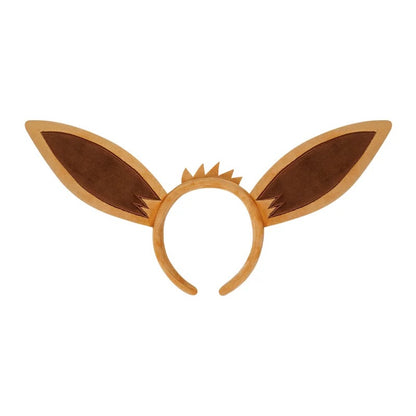 Japan Cartoon Pokemon Eevee Evolution Series Cute Headband | Eevee Vaporeon Jolteon Flareon Espeon Umbreon Leafeon Glaceon Sylveon - Evolve Anime Collectable Kawaii Makeup Facial Hairband