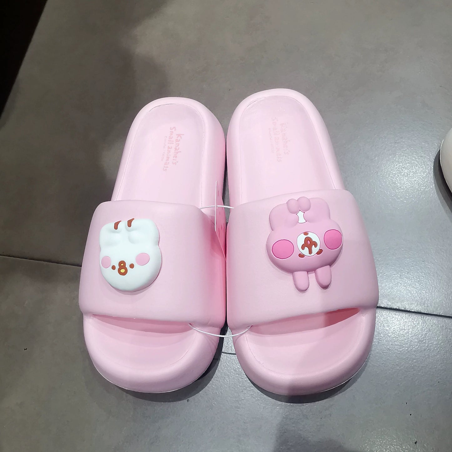 Kanahei X Miniso | Slippers Usagi Piske Pink Rabbit White Chicken - Kawaii items Cute Shoes