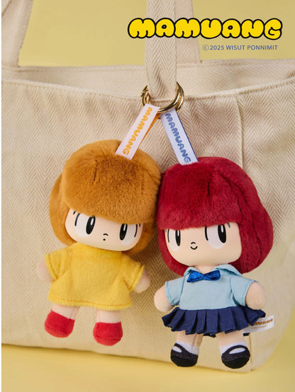 Mamuang Plush Charm | Plush Vinly Vintage Cute Girl - Collectable Toys Mystery Blind Box