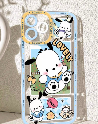 Japanese Cartoon PC Lovely iPhone Case 6 7 8 PLUS SE2 XS XR X 11 12 13 14 15 Pro Promax 12mini 13mini