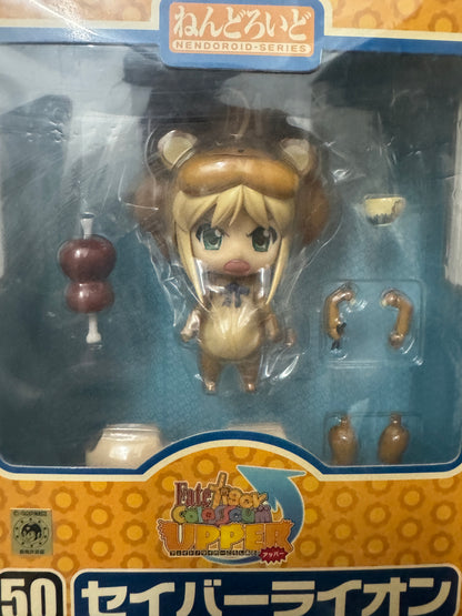 Japan GSC Nendoroid Series | 50 Fate Stay Night Saber Lion - 2008 Retried PVC FIGURE DOLL Toy Collection