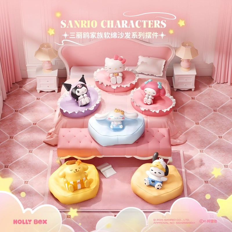Sanrio Characters Casual Time Series | Hello Kitty My Melody Kuromi Cinnamoroll Pompompurin Pochacco - Collectable Toys Mystery Blind Box