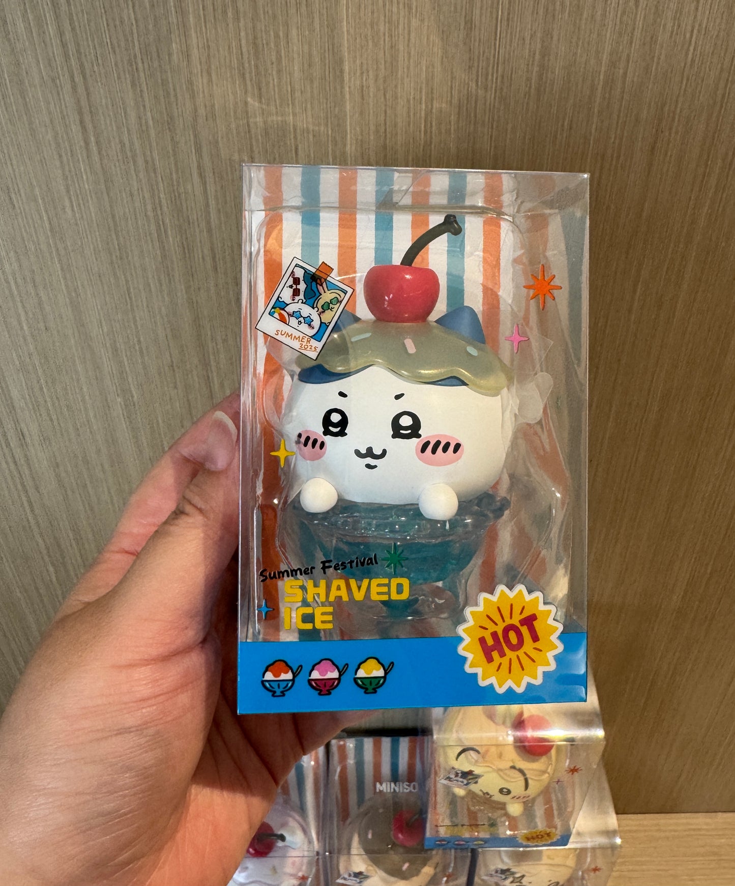 ChiiKawa X Miniso Hot Summer Series | ChiiKawa Hachiware Usagi Momonga Kurimanju Rakko In Dessert Cup Cute Plastic Doll - Kawaii Items Room Decoration Doll