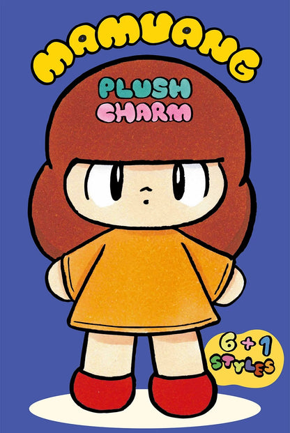 Mamuang Plush Charm | Plush Vinly Vintage Cute Girl - Collectable Toys Mystery Blind Box