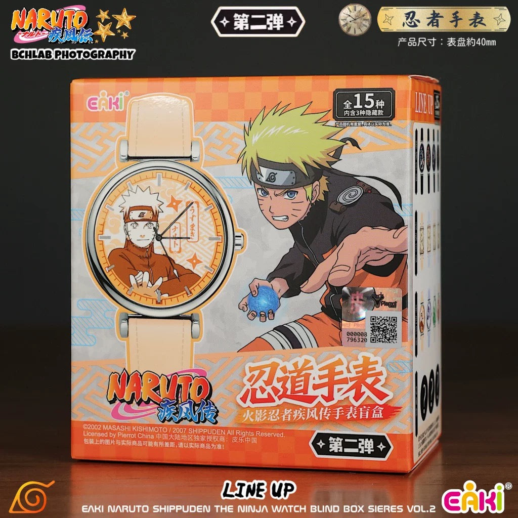 Eaki X Naruto Ninja Part 2 Watch Accessories Series | Naruto Shippuuden Naruto Sasuke Sakura Kakashi Gaara Neji Hinata Itachi Uchiha Madara Obito - Watch Collectable Toys Mystery Blind Box