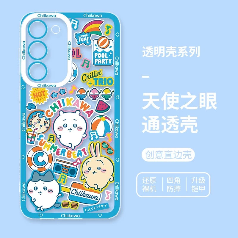 Japanese Cartoon ChiiKawa iPhone Case | Summer Time & Bee Colour Ver 8 Styles - Phone Case Samsung Galaxy S26 S25 S24 S23 S22 S21 FE Ultra Edge