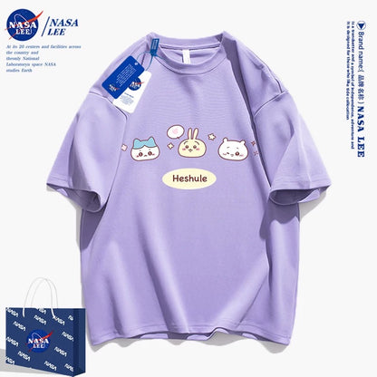 Japanese Cartoon ChiiKawa Casual Style T-Shirt Series | Chiikawa Hachiware Usagi Three Little Cute - Kawaii Fashion Items