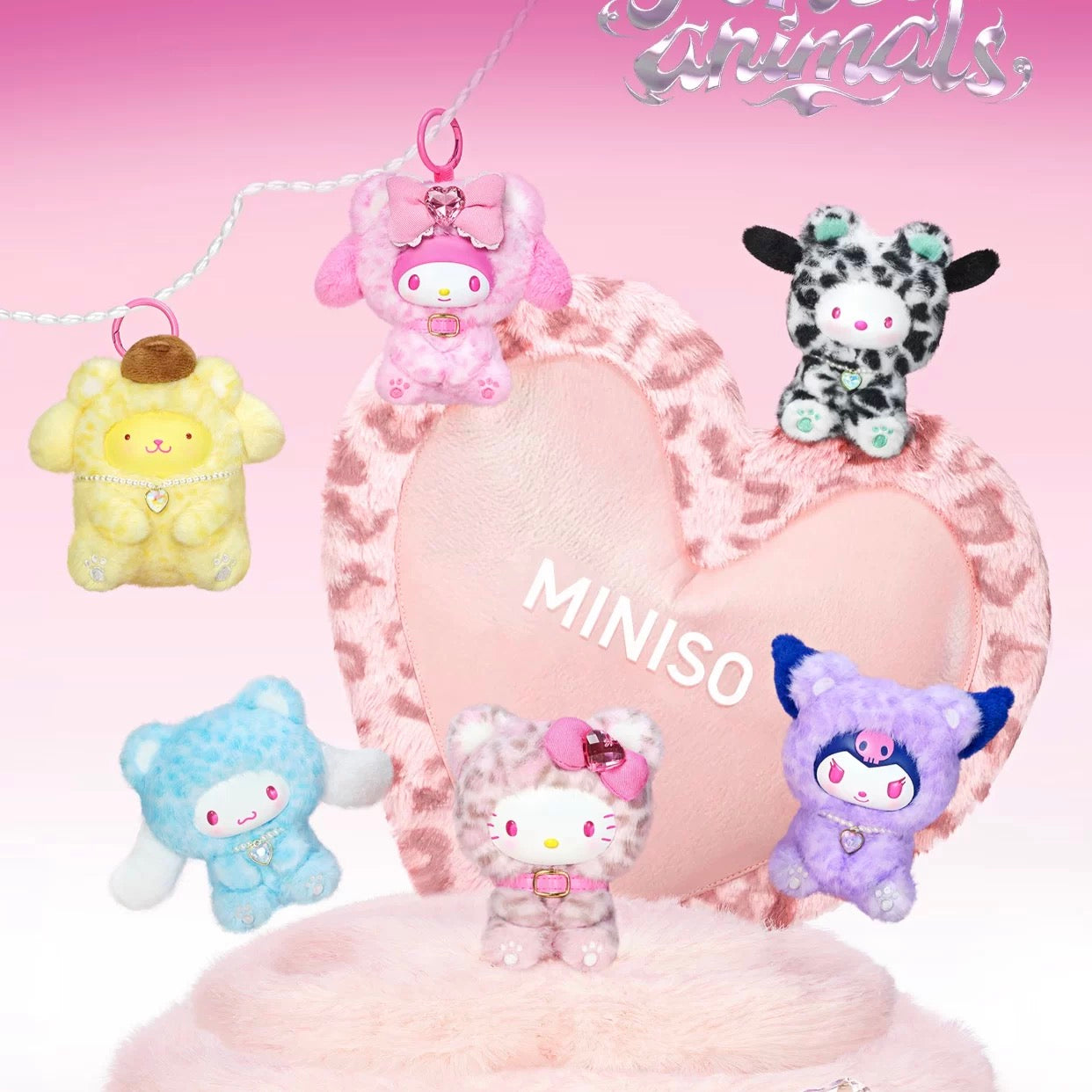 Miniso Sanrio Characters Forest Animals Crystal Eyes | Hello Kitty My Melody Kuromi Cinnamoroll Pompompurin Pochacco - Collectable Toys Mystery Blind Box