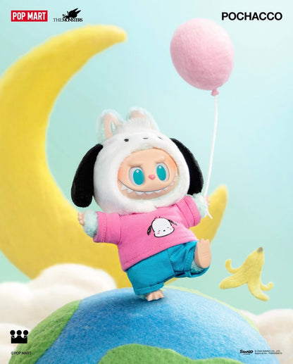 Popmart The Monster X Sanrio Characters Part 5 Series Limited Edition | Labubu Vinyl Face Plush Doll Figure Keychain - 15cm Kasing Lung Zimomo Labubu Toy Collection