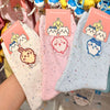 ちいかわ × MINISO | ちいかわ ハチワレ うさぎ ソフトカラー 刺繍ソックス - かわいいアイテム