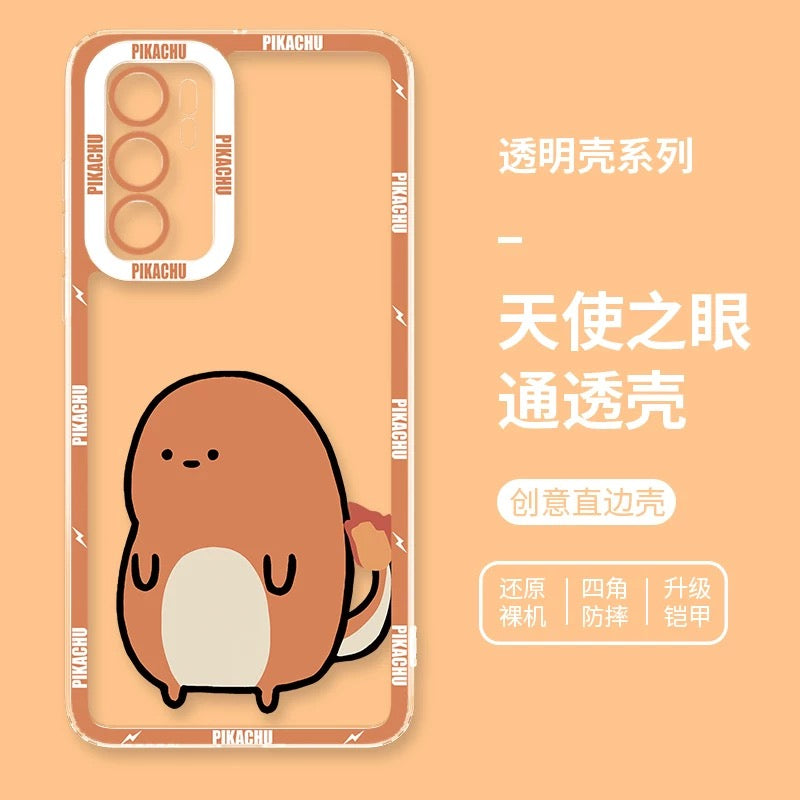 Japan Cartoon Pokemon Cute & Fighting Drawing Style | Pikachu Charmander Squirtle Bulbasaur Charizard Blastoise Venusaur - Phone Case Samsung Galaxy S26 S25 S24 S23 S22 S21 FE Ultra