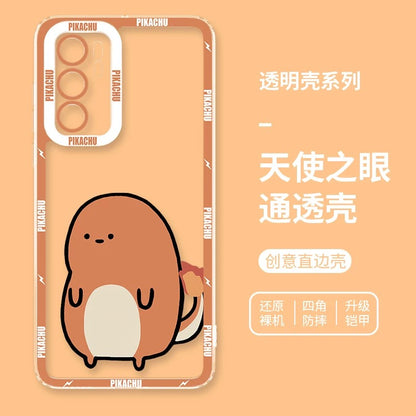 Japan Cartoon Pokemon Cute & Fighting Drawing Style | Pikachu Charmander Squirtle Bulbasaur Charizard Blastoise Venusaur - Phone Case Samsung Galaxy S26 S25 S24 S23 S22 S21 FE Ultra