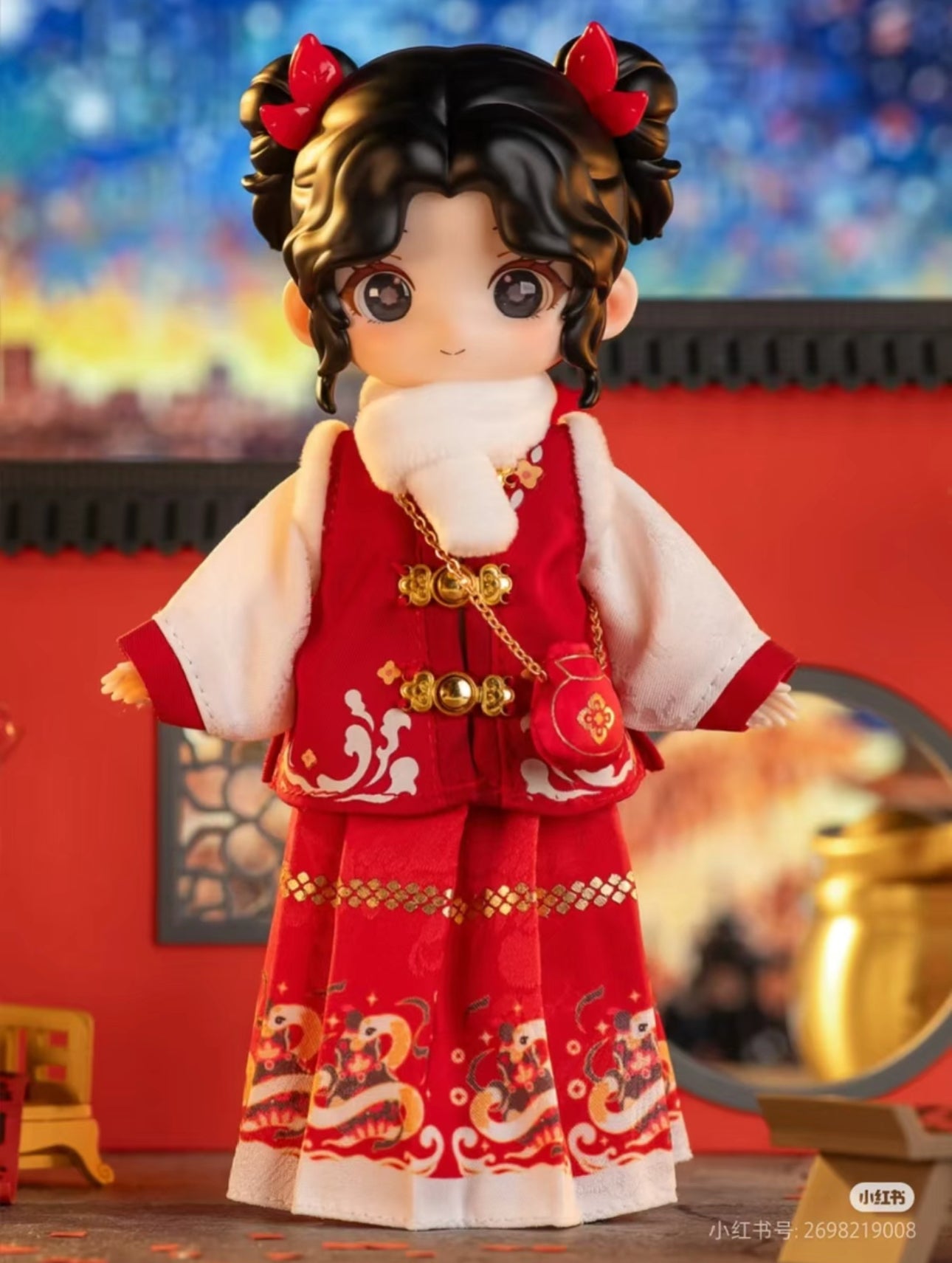 Simon Toys Liroro Summer Island | Chinese Snake Year Limited Edition - 1/12 ob11 11cm BJD Doll Ball Joint Doll Collectible Toys
