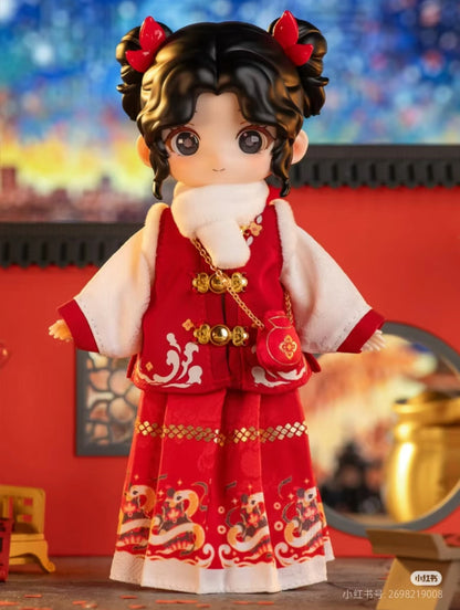 Simon Toys Liroro Summer Island | Chinese Snake Year Limited Edition - 1/12 ob11 11cm BJD Doll Ball Joint Doll Collectible Toys