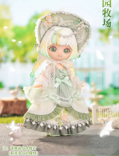 Simon Toys Liroro Summer Island | Rococo Victorian Lolita Outfits Black Blue Green Yellow - 1/12 ob11 11cm BJD Doll Ball Joint Doll