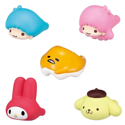 Japan Takara Tomy ARTS Sanrio Rings Part 3 | My Melody Little Twin Stars Kiki Lala Pompompurin Gudetama - Full Set of 5