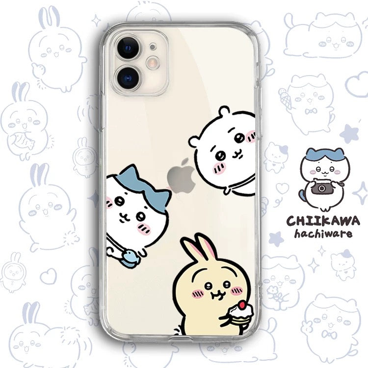 Japanese Cartoon Chiikawa Clean Case | Happy Fun Part1 - Phone Case Samsung Galaxy S26 S25 S24 S23 S22 S21 FE Ultra