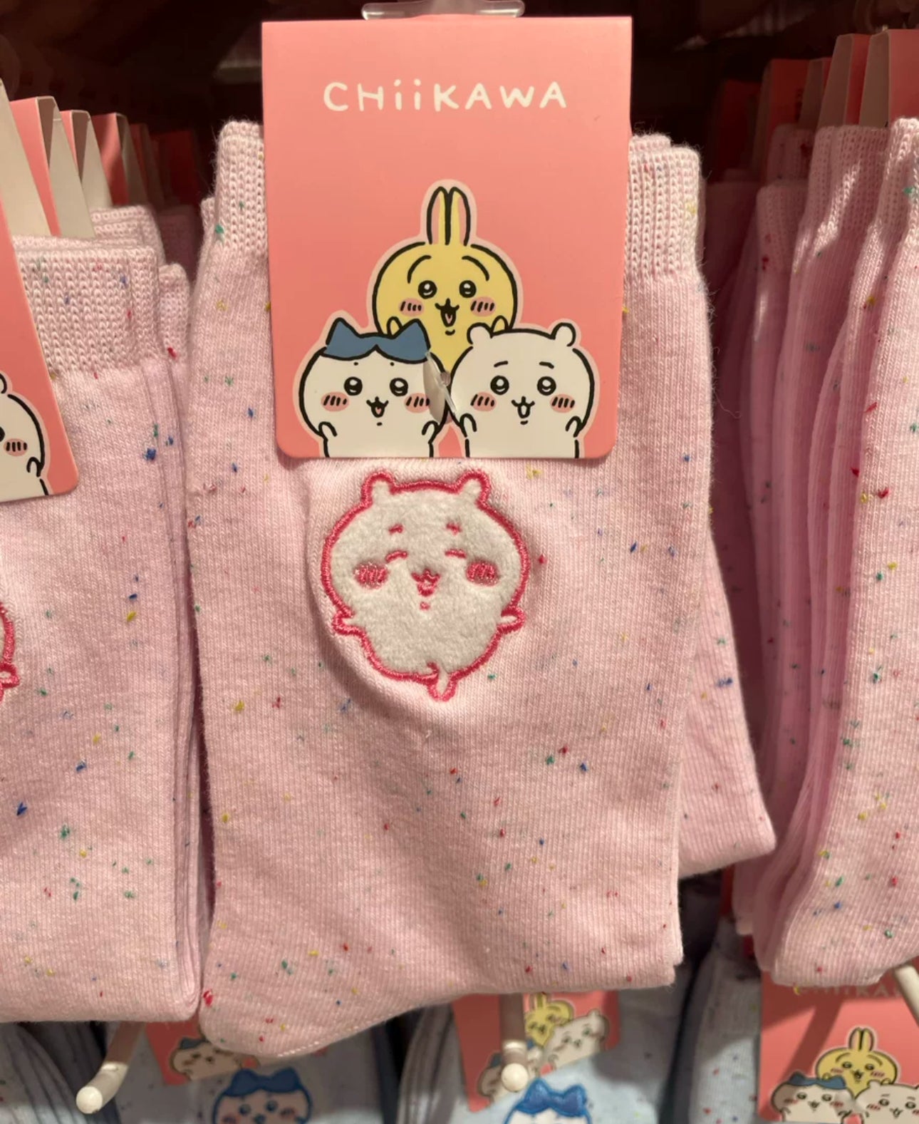 ChiiKawa X Miniso | ChiiKawa Hachiware Usagi Soft Colour Embroidery Socks - Kawaii items