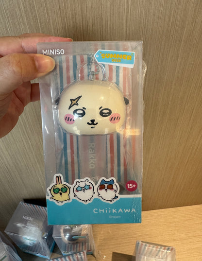 ChiiKawa X Miniso Hot Summer Series | ChiiKawa Hachiware Usagi Momonga Kurimanju Rakko Cute Plastic Doll Wind Chimes - Kawaii Items Room Decoration Doll