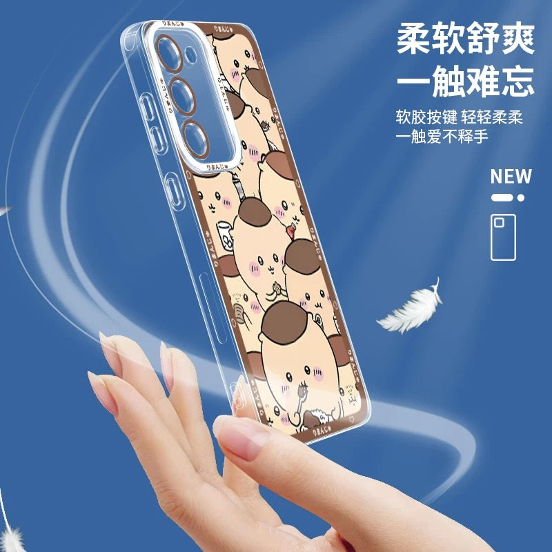 Japanese Cartoon Chiikawa | Kurimanju 5 Styles - Phone Case Samsung Galaxy S26 S25 S24 S23 S22 S21 FE Ultra Edge