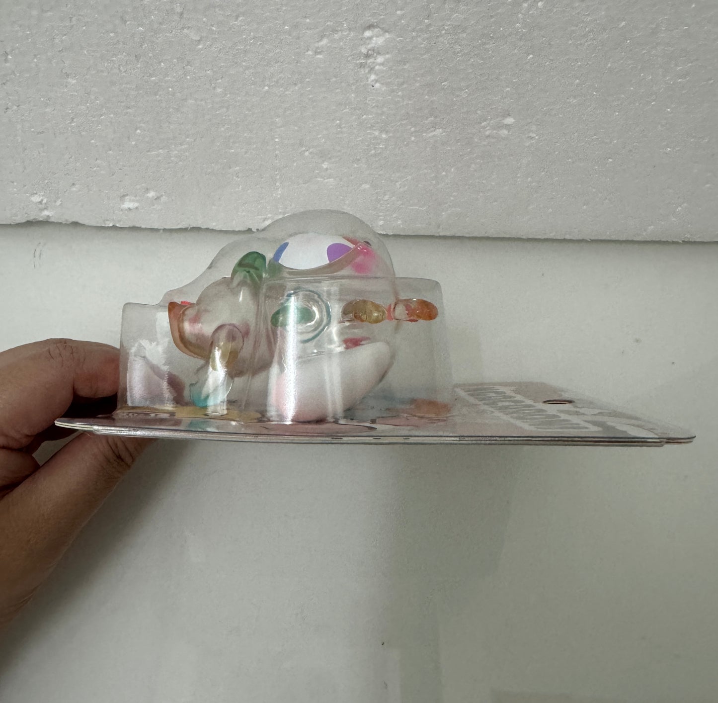 Japan Artist GRAPE BRAIN X Ngaew | Macaroni Ngacaroni Transparent White Version - Sofubi Figure Soft Vinyl Rare