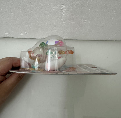 Japan Artist GRAPE BRAIN X Ngaew | Macaroni Ngacaroni Transparent White Version - Sofubi Figure Soft Vinyl Rare