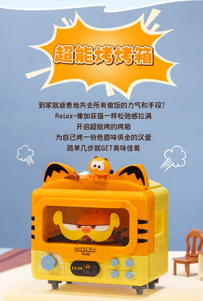 Pan Tasy x Garfield Family | Oven - Lovely Cat Exotic Shorthair Building Blocks Toy Collections