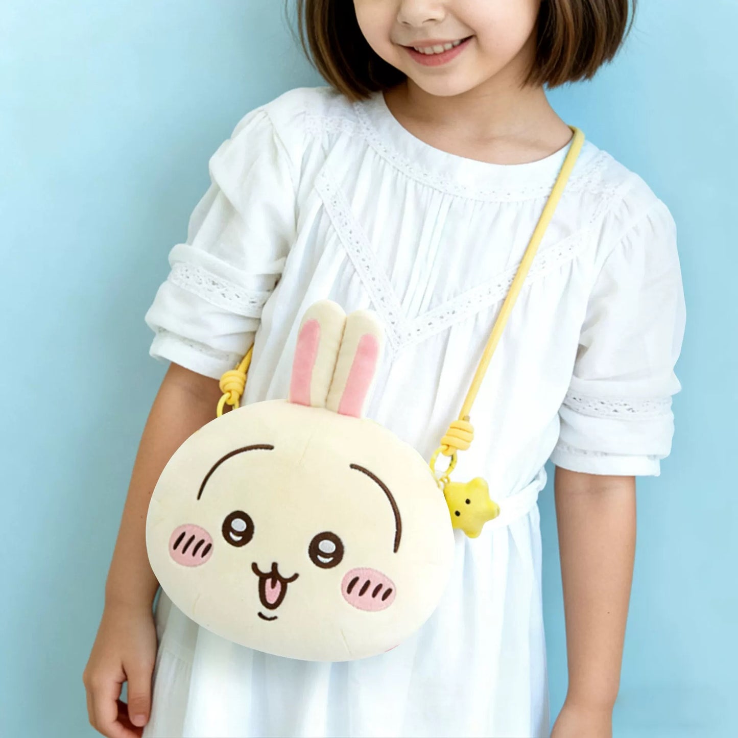 ChiiKawa X Miniso Plush Big Head Shouder Bag | ChiiKawa Hachiware Usagi - Kawaii items